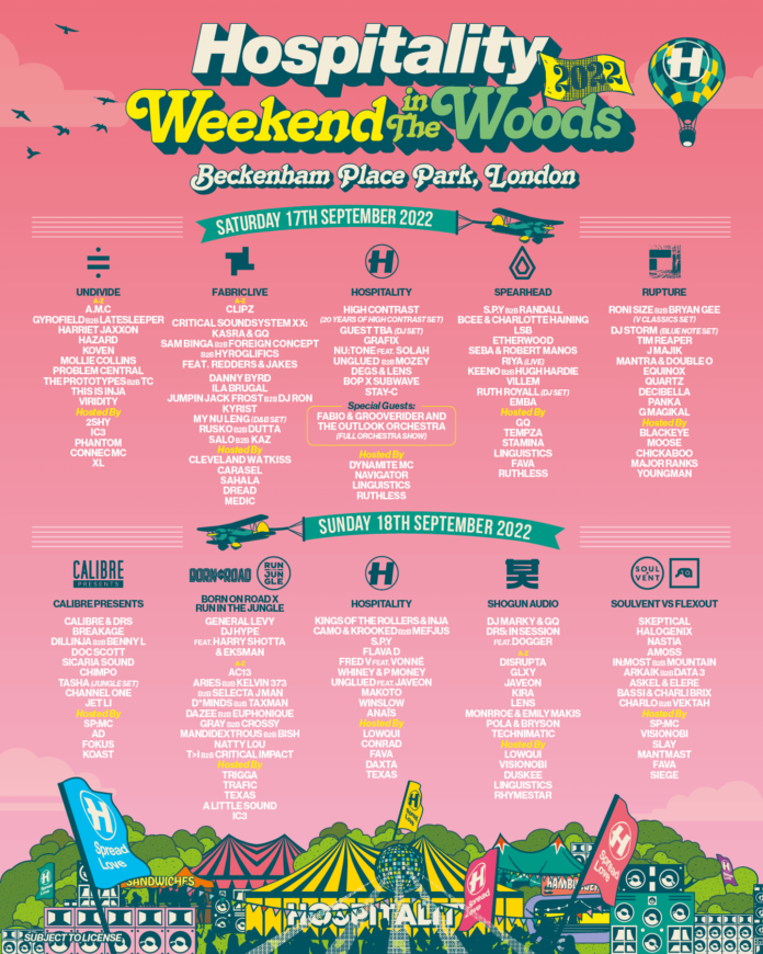 Hospitality Weekend In The Woods announces huge 2022 lineup House Nest