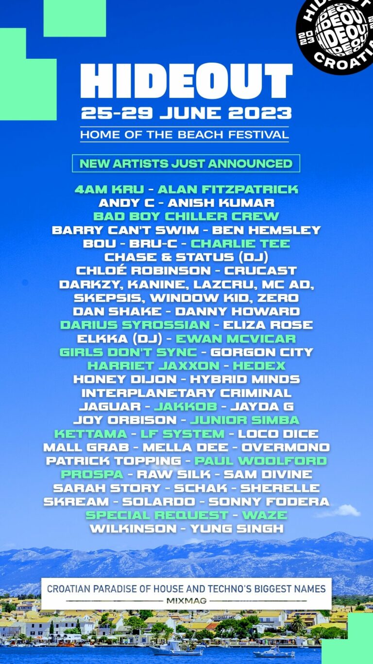 Hideout Festival reveals second wave lineup for 2023 | House Nest