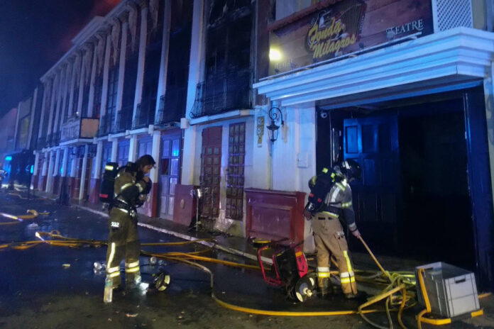 Spain Nightclub Fire Twitter @BomberosMurcia